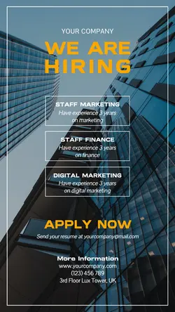 Business Recruitment Instagram Story