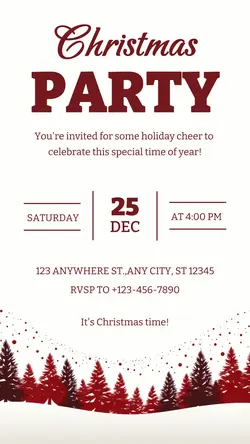 Christmas Party Instagram Story