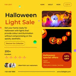 Halloween Light Sale Instagram Post