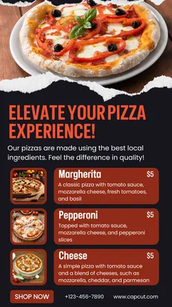 Elevate Your Pizza Display Instagram Story