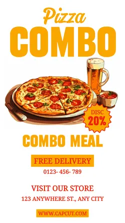 Pizza Combo Meal Promotion Instagram Story