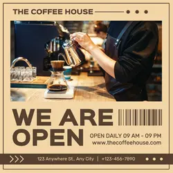 Food & Beverage Coffee Shop Promotion