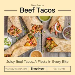 Beef Tacos New Menu Instagram Post