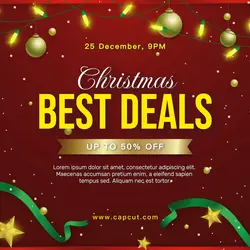 Christmas SALE Advertisement - Instagram Post - Social Media