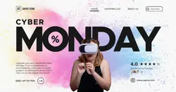 Cyber Monday Event Sale Facebook Ad