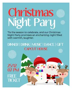 Chirstmas Night Party Invitation Instagram Post