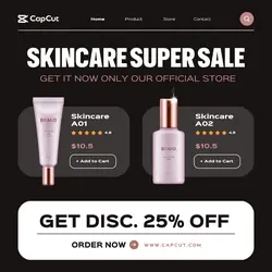 Skincare Super Sale Promotion Instagram Post
