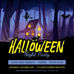Halloween Night Party Instagram Post
