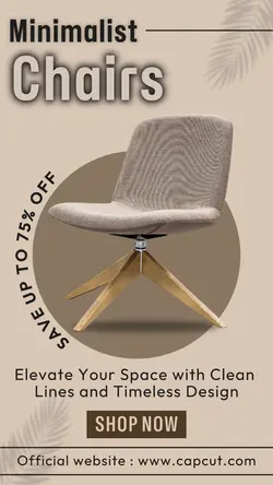 Minimalist Chairs Furniture Instagram Story