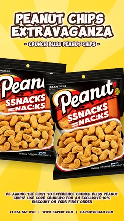 Peanut Chips Promotion Instagram Story Minimalist