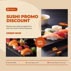 Sushi Promo Product Display