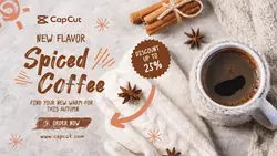 Spiced Coffee Promotion Twitter Post