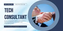 Business tech consultant LinkedIn company banner