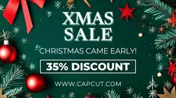 Christmas Sale Promotion Banner Facebook Ad