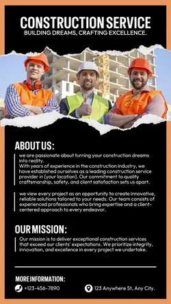 Construction Service Introduction Instagram Story
