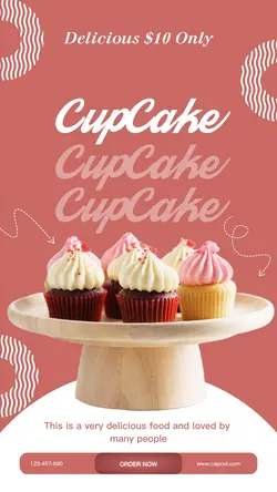 Food Special CupCake Promotion Instagram Story