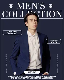 Blue Modern Fashion Promotion Instagram Post