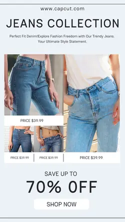 Fashion Jeans Promotion Instagram Story