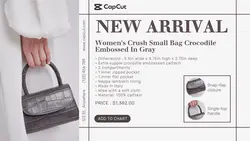Fashion Industry Bag Display Product Twitter Post