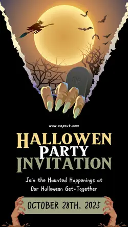 Halloween Party Invitation Instagram Story