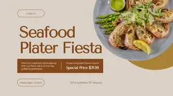 Food Seafood plater Sale Facebook Ad