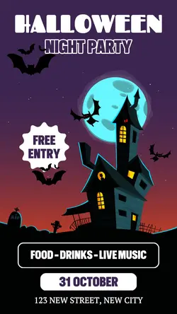 Halloween Night Party Instagram Story