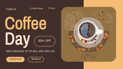 Coffee Shop Special Promotion Illustration Twitter Post