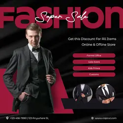 Fashion Suit Advertisement - Instagram Post - Social Media