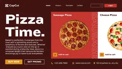 Modern UI Pizza Promotion Website