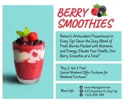 Food & Beverage Promotion Smoothies 