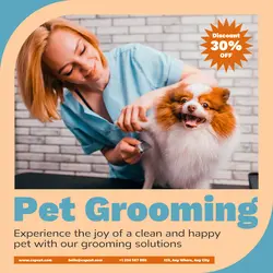 Pet Grooming Services Instagram Post