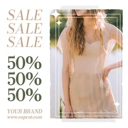 Fashion Clothing Sale Instagram Post
