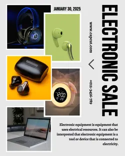 Electronic Sale Product Display Potret Instagram