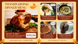 Thanksgiving Day Product Display Faccebook Cover