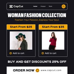 Woman Fashion Collection Promotion Instagram Post