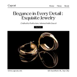 Fashion Capcut Jewelry Product Display Intagram Post