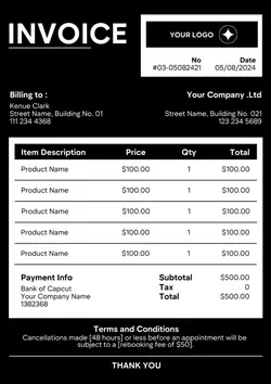 Modern Business Invoice Design