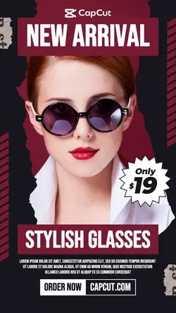 New Arrival Stylish glasses Fashion Industry Promotion instagram story