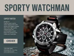 Fashion Man Watch Product Display Instagram 