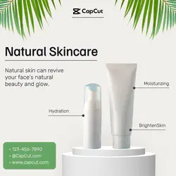 Natural Skincare Beauty Product Instagram Post