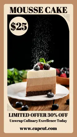 Food Mousse Cake Instagram Story