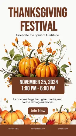 Thanksgiving Festival Tiktok Post