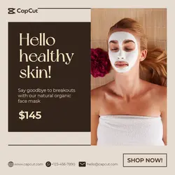 Face Mask New Release Instagram Post Minimalist