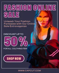 Fashion Online Sale Promotion Instagram Portrait