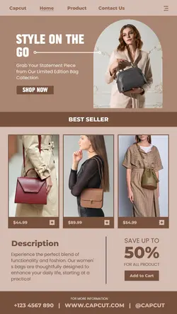 4 Multi-product Image Bag Woman Promotion for Instagram Story
