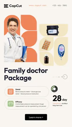 Medicine Package introduction display simple
