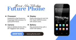 Electronics Smartphone Product Display Facebook App Ads