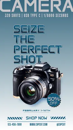 Electronic Camera Promotion Instagram Story