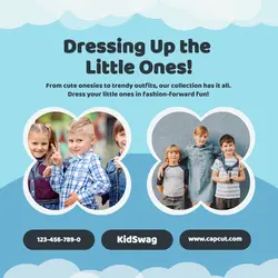 Fashion kids product display instagram post