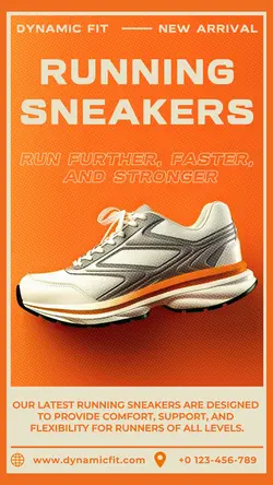 Fashion Running Shoes Product Display Insta Story